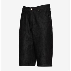 LCKR Coupe Baggy Black Denim Shorts